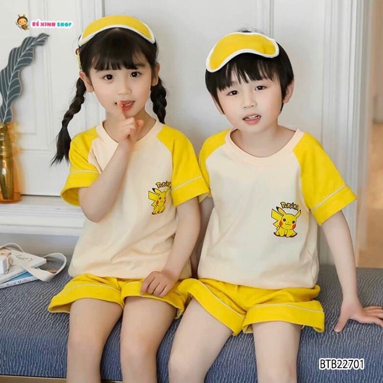 Bộ pi.ka.chu kèm bịt mắt cho bé