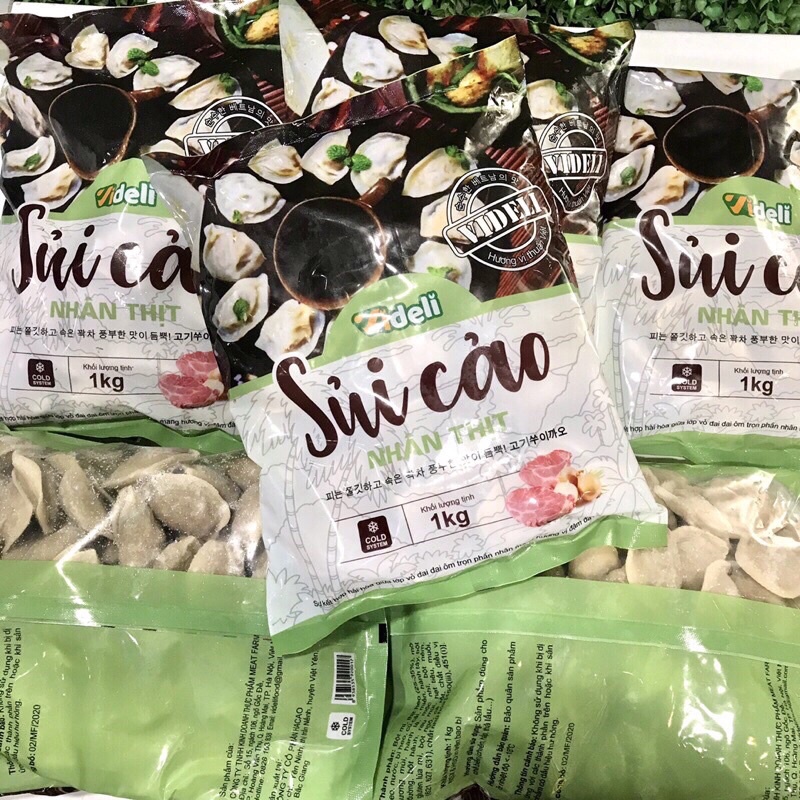 Sủi cảo nhân thịt Videli / há cảo nhân thịt dùng hấp chiên, thả lẩu vô cùng tiện lợi. | BigBuy360 - bigbuy360.vn