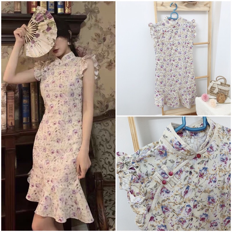 Sườn xám body quyến rũ thanh lịch có size 60 kg