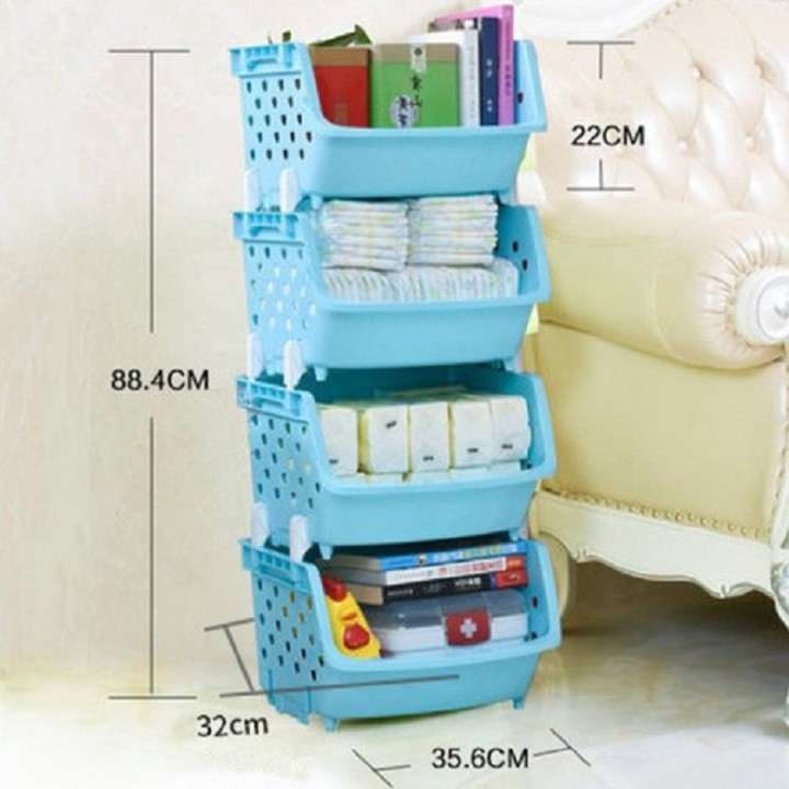 BỘ KỆ RỔ 4 TẦNG XẾP GỌN ĐỰNG ĐỒ DÙNG NHÀ BẾP, NHÀ TẮM THU GỌN ĐỒ ĐẠC, TIẾT KIỆM KHÔNG GIAN- KỆ RỔ ĐỰNG ĐỒ DÙNG GIA ĐÌNH