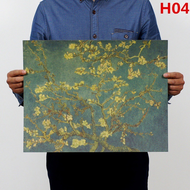 Áp phích trang trí hình tranh trừu tượng của Van Gogh | WebRaoVat - webraovat.net.vn