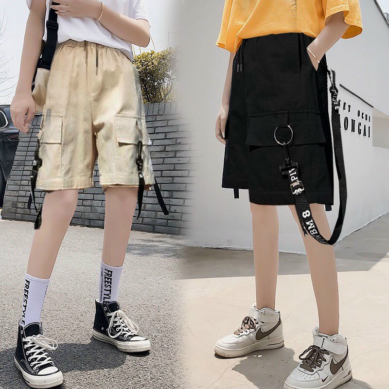 Quần short nam nữ unisex túi hộp chất vải kaki co giãn cực ngầu (Sphoiday)