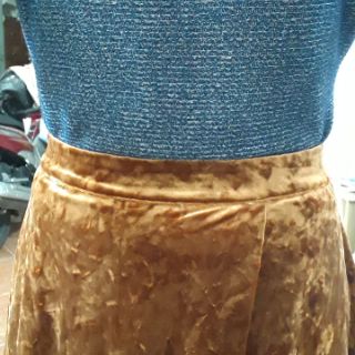 Chân váy nhung vạt xéo Hàn Quốc