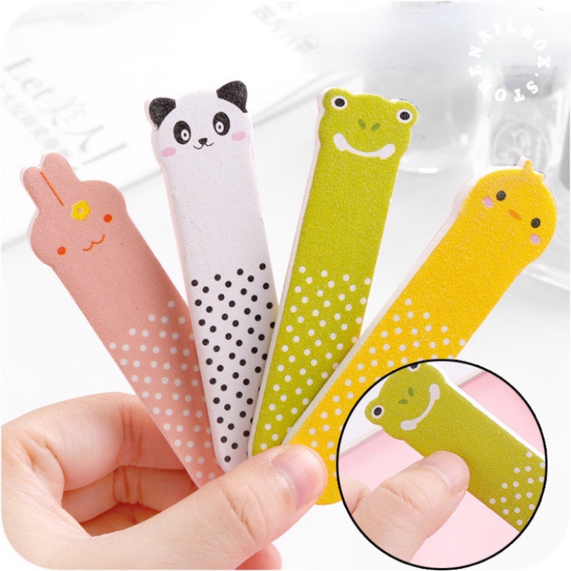 Thanh Dũa Móng Tay Mini 2 Mặt Hình Thú Bỏ Túi  Dễ Thương