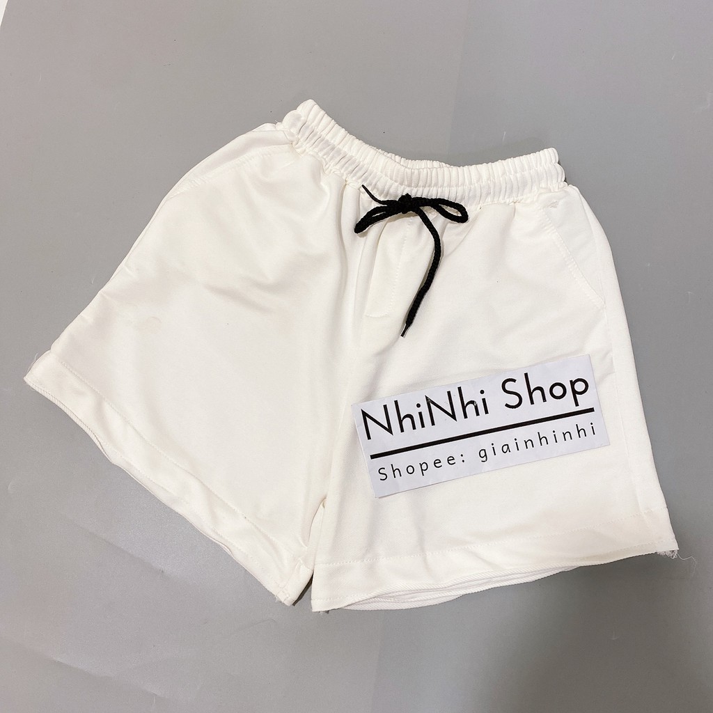 Quần short nữ cạp chun vải cotton, Quần đùi nữ dáng thể thao QS5532 - NhiNhi Shop