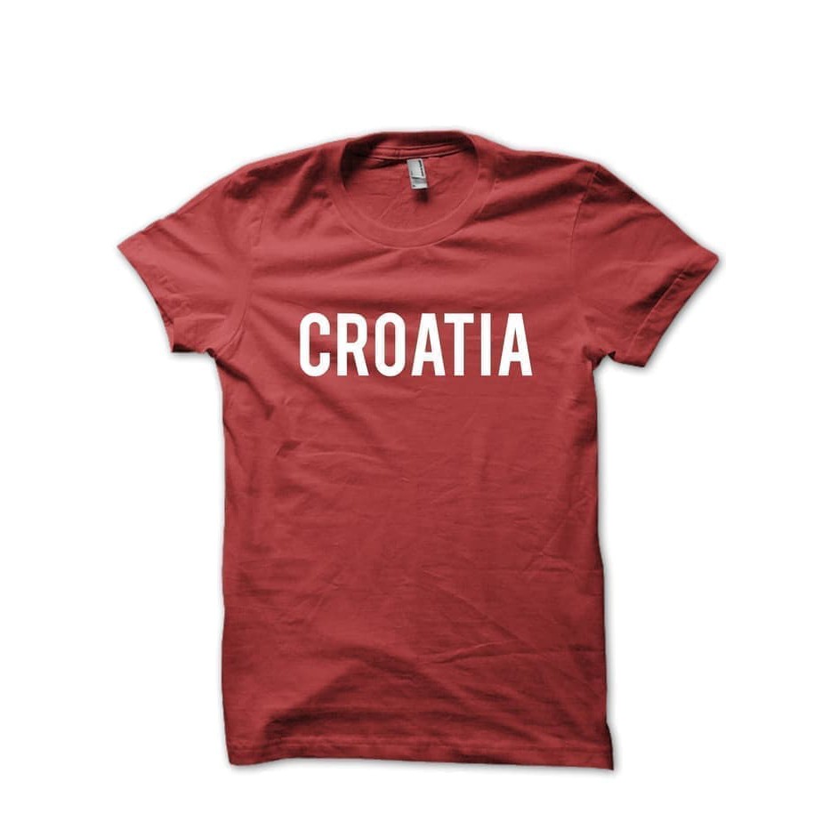 Áo Thun In Hình Số 30s Croatia Distro Home World Cup 2018