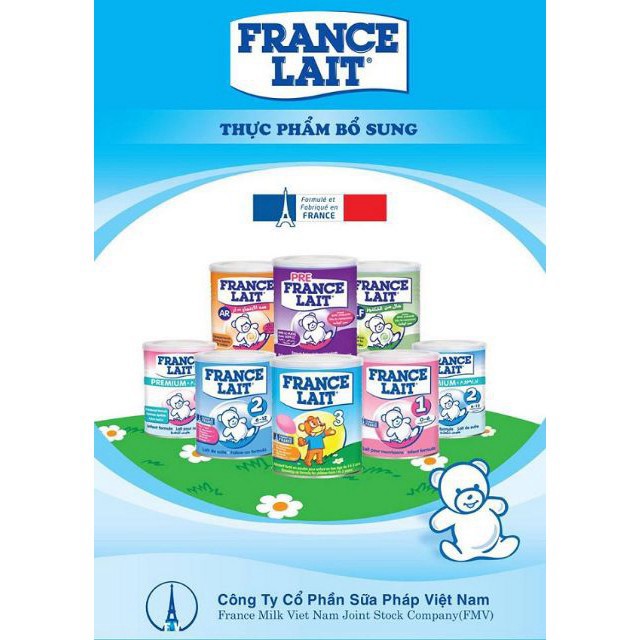 Sữa bột France Lait 3 900g (Pháp)