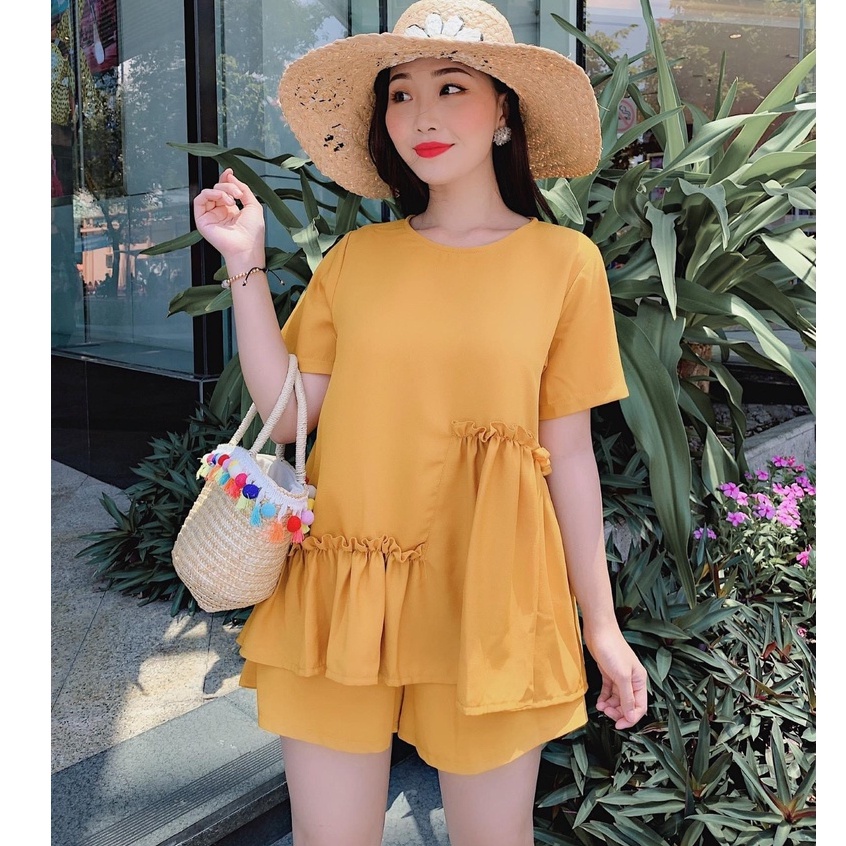 Bộ bầu mùa hè chất đũi mềm mát dễ chịu siêu mát (BL13)