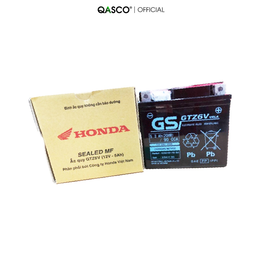 Bình ắc quy GTZ6V HONDA K01 dùng nhiều dòng xe(31500K01901)