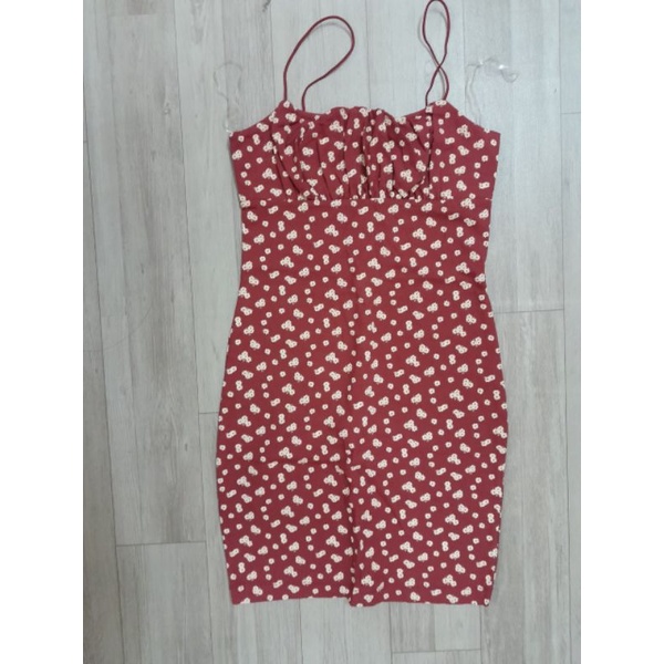 Đầm body cami dress f21 VNXK đầm 2s dây bún form ôm dáng ngắn chất thun tăm borip nhún ngực bustier xuất khẩu dư xịn