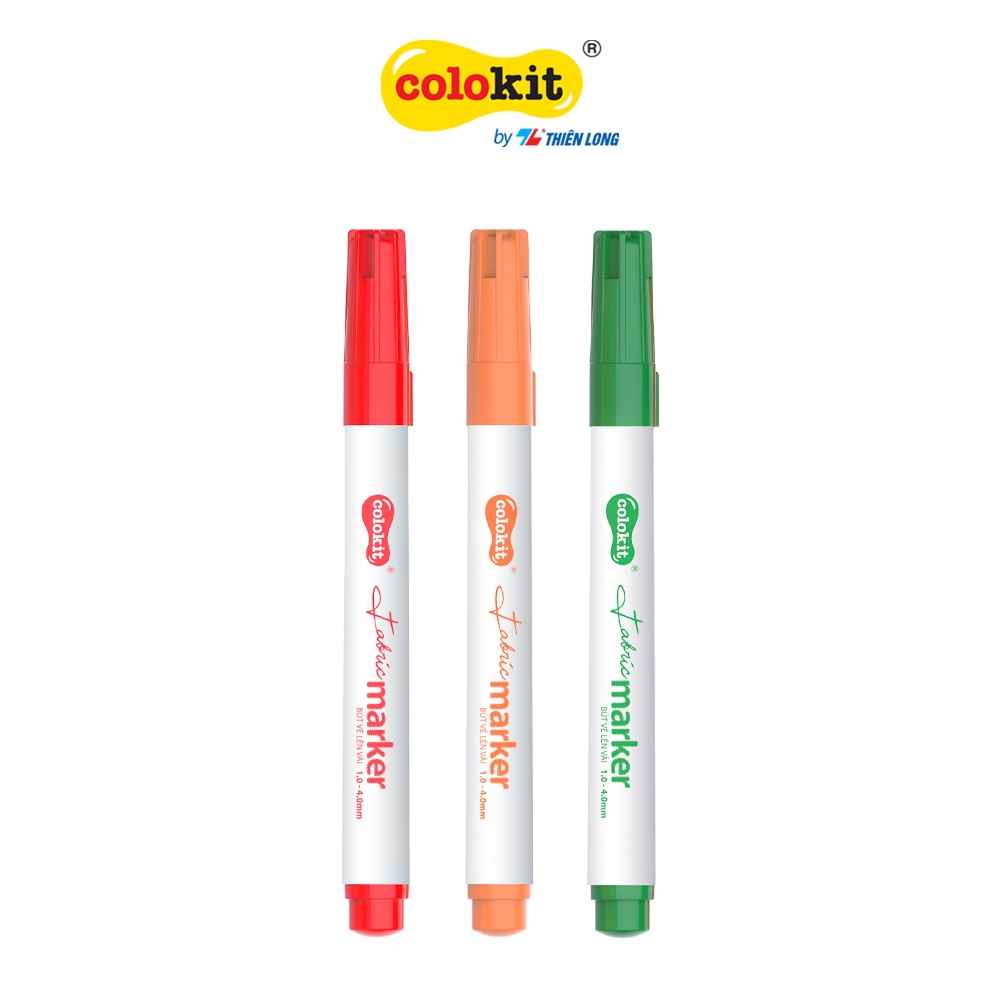 Bộ tô màu DIY túi bút phương tiện giao thông Thiên Long Colokit KIT-C034- Gồm bô bút tô vài và hộp bút đi kèm