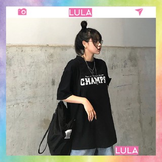 Áo thun tay lỡ form rộng Oversize CHAMPS - Áo phông tay lỡ form rộng AP019