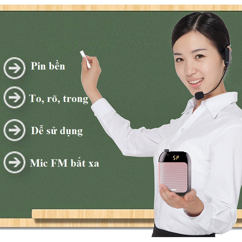 Loa trợ giảng Aporo T9 FM không dây mẫu micro mới nhất có thể điều chỉnh âm lượng