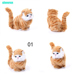 Uloverun Thú Nhồi Bông Hình Chú Mèo Mềm Mại Phát Ra Âm Thanh Sống Động
