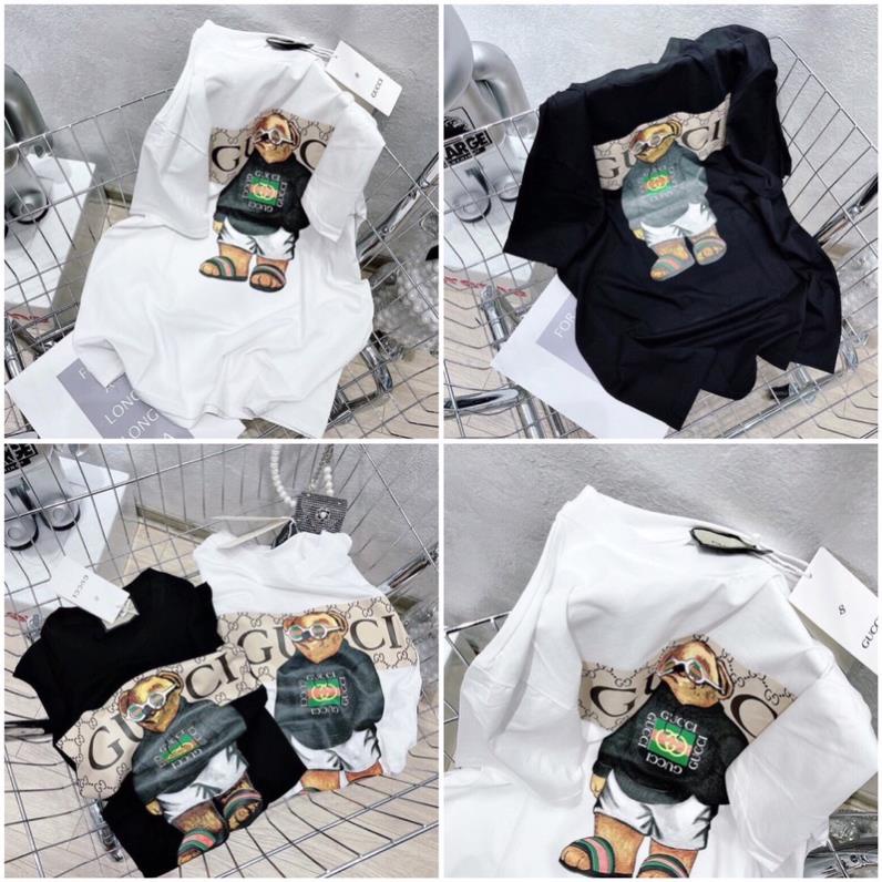 [RẺ VÔ ĐỊCH] Áo thun unisex tay lỡ nam nữ form rộng ,áo phông Gấu Gucii toàn thân phong cách