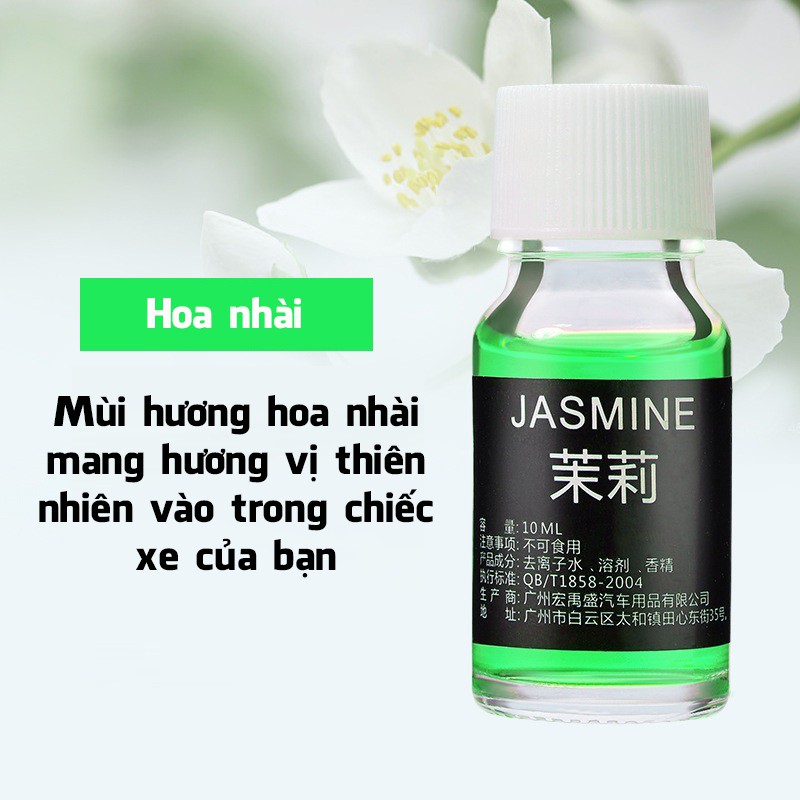 Nước hoa ô tô, thơm xe ô tô, nước hoa xe hơi nhiều mùi lọ 10ml