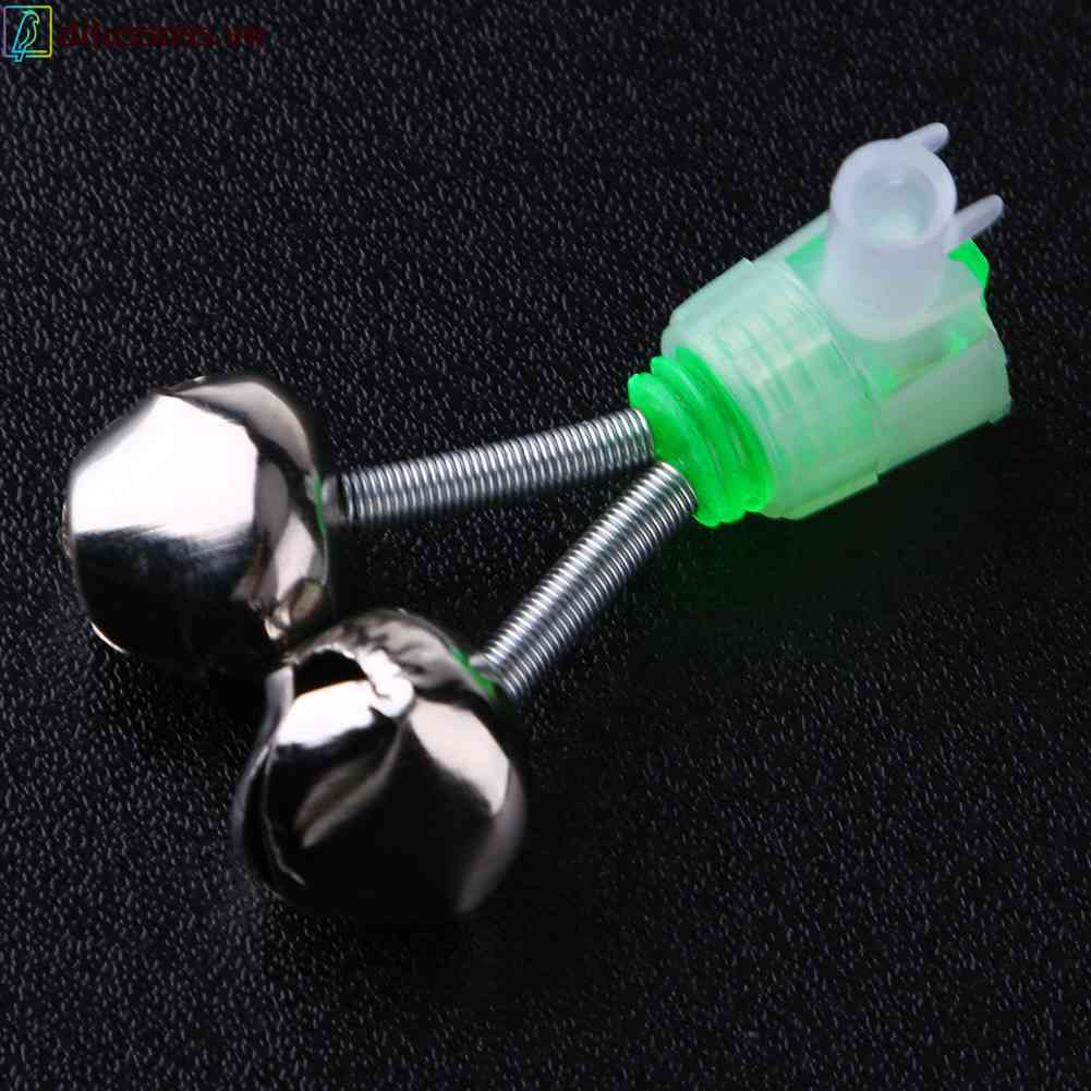 Set 10 Chuông Báo Cá Cắn Câu Kép Gắn Cần Câu Ban Đêm Ngoài Trời