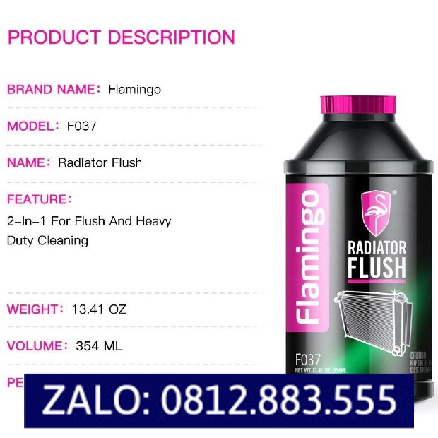 Sục rửa két nước Flamingo F037 354ml