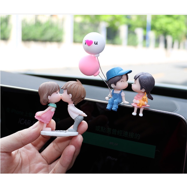 Set cặp đôi tình nhân trang trí màn hình  DVD xe hơi - Dũng An Shop