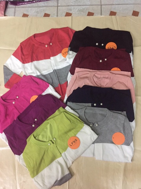 Áo khoác len ngọc sọc