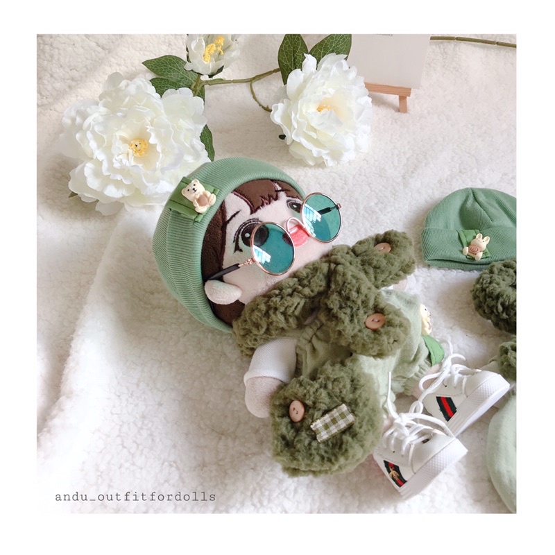 Set Green Land outfit cho doll quần áo búp bê idol Hàn Quốc 15-20cm
