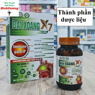 Bai Xoang X7 - Hỗ Trợ Giảm Viêm Xoang, Viêm Mũi Dị Ứng, Viêm Mũi Xoang [CHÍNH HÃNG] - FreeShip