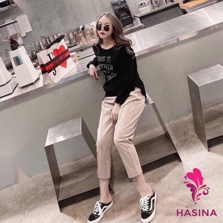 Quần baggy umi dạ gân nổi siêu đẹp - hasina qum01
