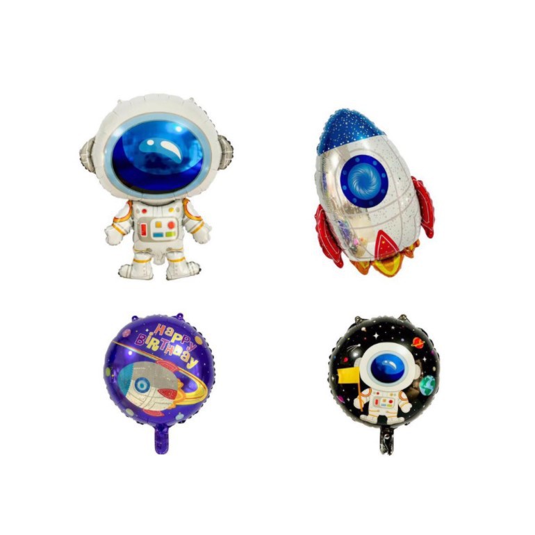 Bong Bóng Nhôm Hình Khủng Long , Phi Hành Gia , Gấu 3D , Cây Dừa , Vũ Trụ Bong Bóng Trang Trí Sinh Nhật Cho Bé Yêu