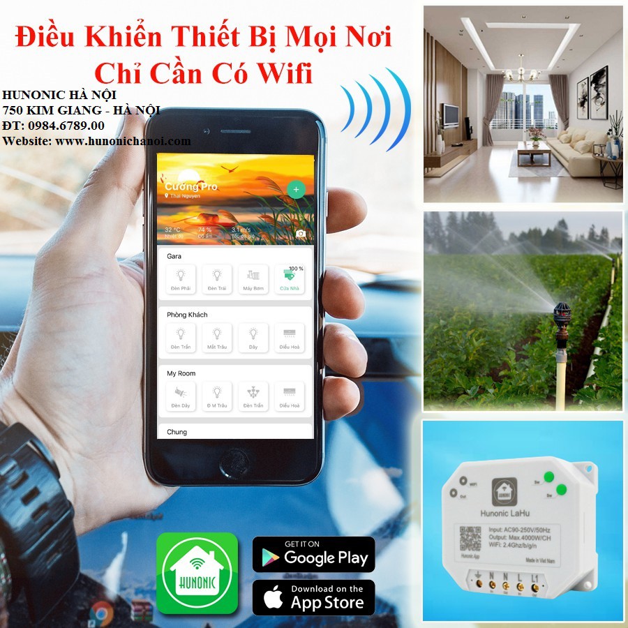 Công tắc điều khiển từ xa trên điện thoại việt nam