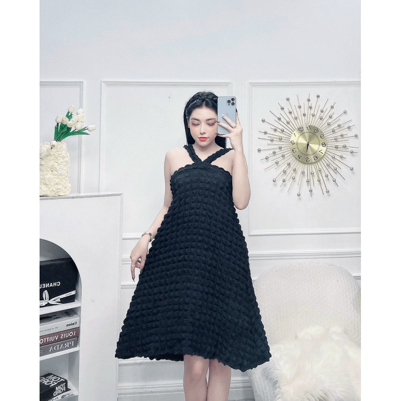 (HCM) ĐẦM CỔ YẾM XÒE SANG TRỌNG TÔN DÁNG SIÊU XINH - TIỂU THƯ HÀN QUỐC CHO CÁC NÀNG KOKO MI FASHION