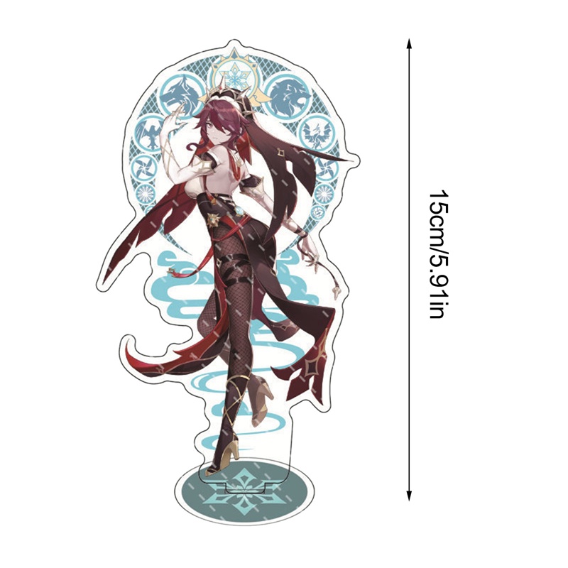 Tmdbyx Mô Hình Anime Genshin Va Chạm Xiao Venti Hutao Zhongli Bằng Acrylic Trang Trí Bàn Làm Việc