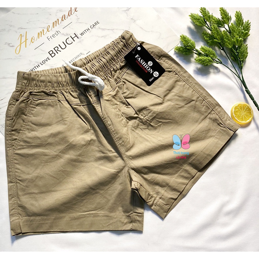 Quần đùi nữ từ 55-66kg vải kaki tốt có độ giãn - hàng đẹp - lưng thun có dây rút - DEPDAI | BigBuy360 - bigbuy360.vn