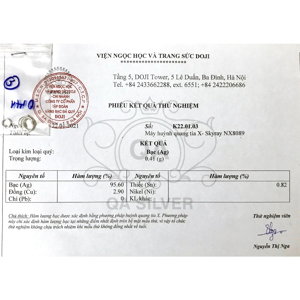 Khuyên tai bạc 925 lò xo bông tròn nam nữ unisex vòng cuộn S925 WIRE QA SILVER Earrings EA200403