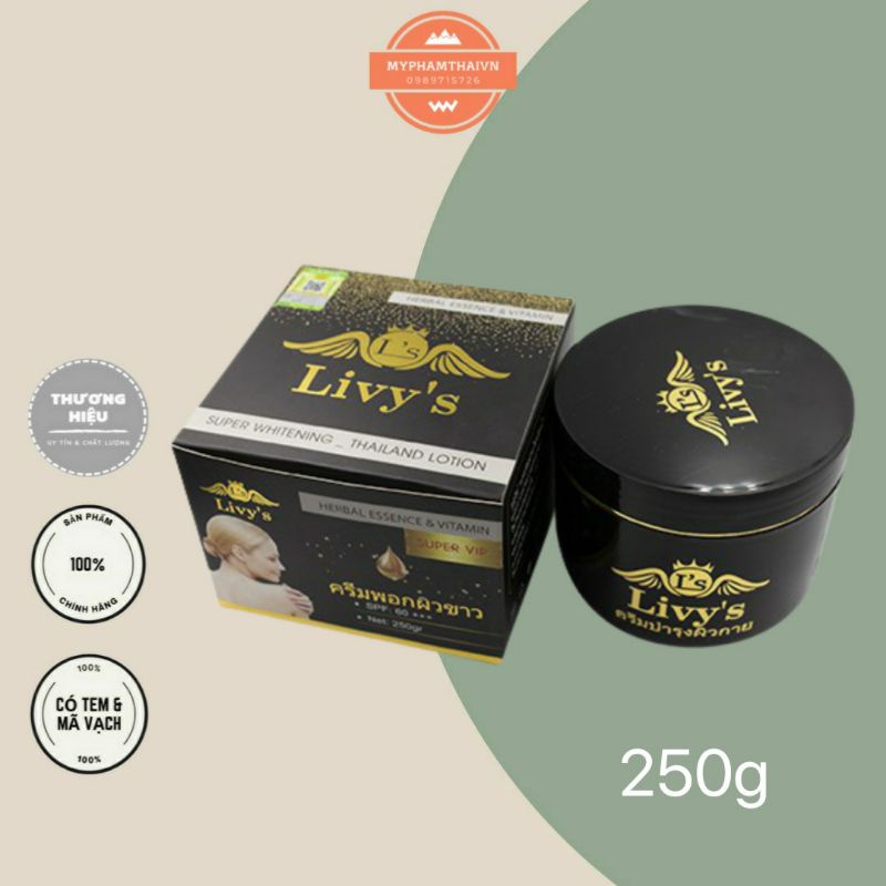Kem body Livy's đen mẫu mới Thái lan | BigBuy360 - bigbuy360.vn