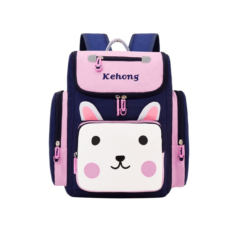 [Size 40- Kehong] Balo đi học tiểu học cấp 1 cấp 2, cặp sách siêu nhẹ hình hộp chống gù lưng bé gái bé trai -Balo cho bé