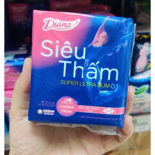 Băng vệ sinh Diana Siêu mỏng cánh  0.1mm (lốc6gói)