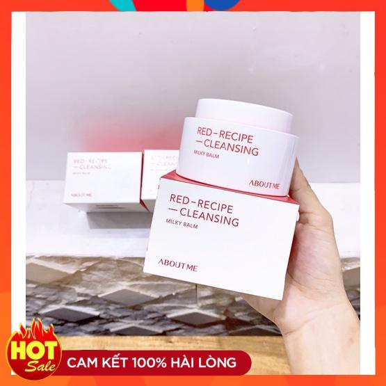 Sáp Tẩy Trang Dạng Sữa About Me Hàn Quốc Red Recipe Cleansing Milky Balm, Dưỡng Ẩm Dịu Nhẹ Cho Da Nhạy Cảm thể tích 90ml