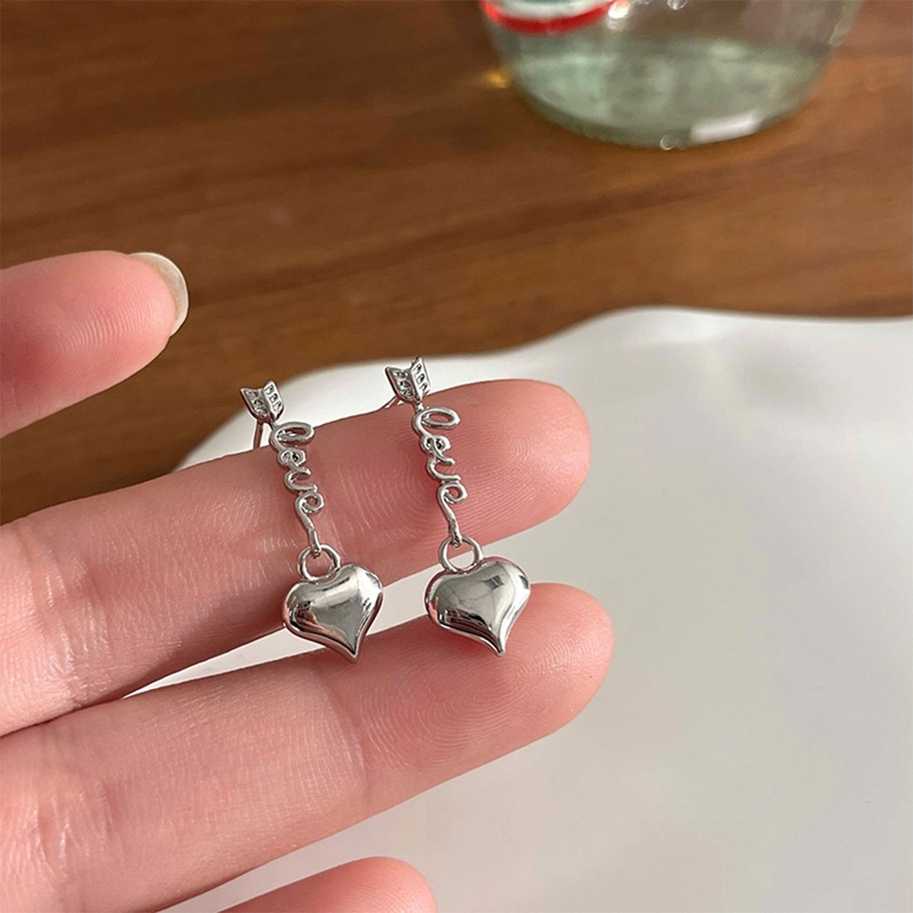 Khuyên Tai Hình Trái Tim Tình Yêu Thời Trang Mùa Hè Cá Tính Dành Cho Nữ