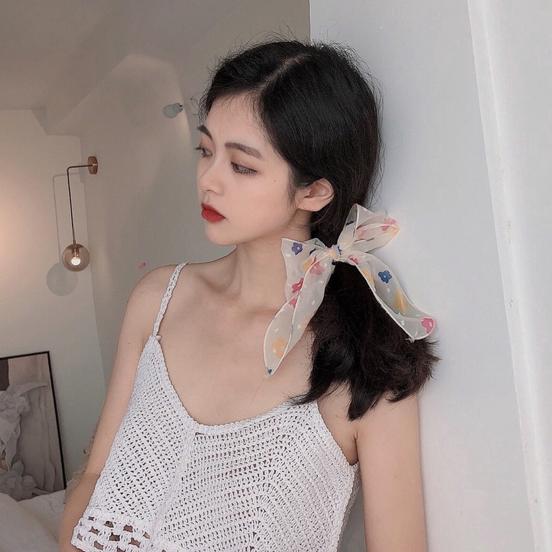 Dây buộc tóc WE FLOWER thắt nơ nhiều màu sắc phong cách Hàn Quốc