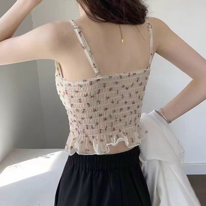 Áo Bra Ren Hoa Nhí Tà Bèo Nhún Eo