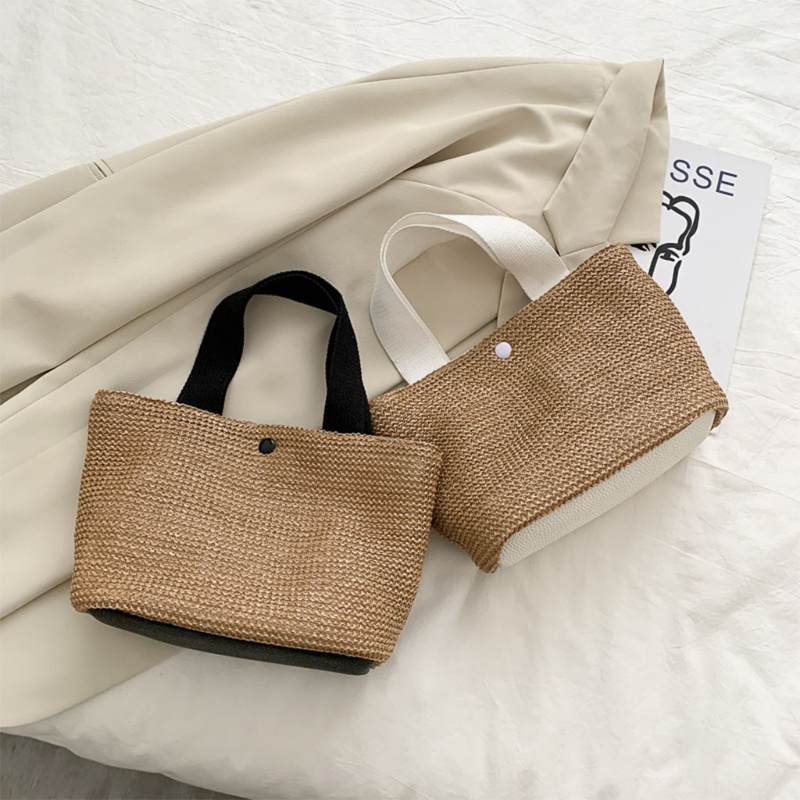 Túi Xách Tote Đan Cói Đeo Vai Sức Chứa Lớn Thời Trang Cho Nữ