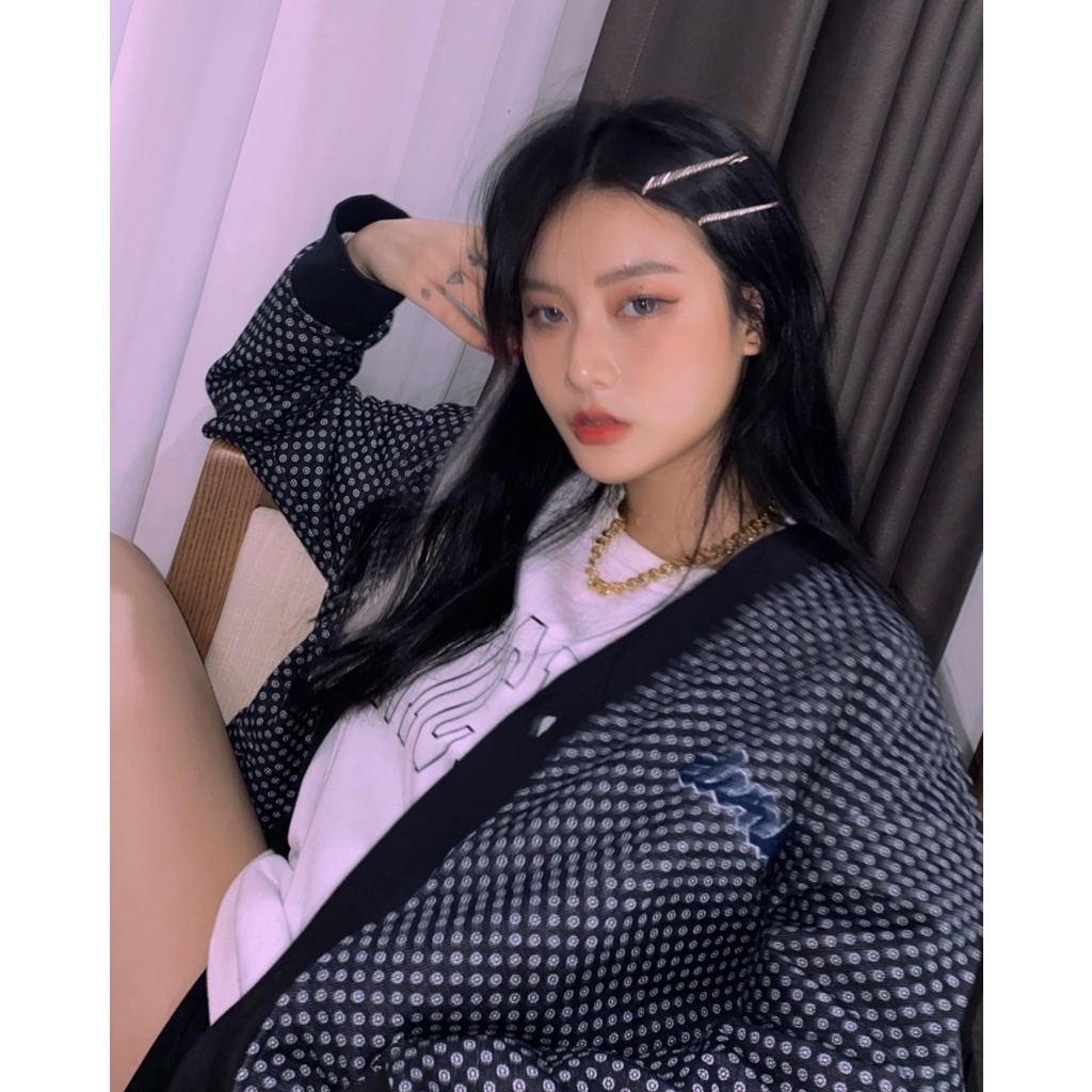 DVRK Áo khoác cardigan họa tiết chấm bi DVRK21SS