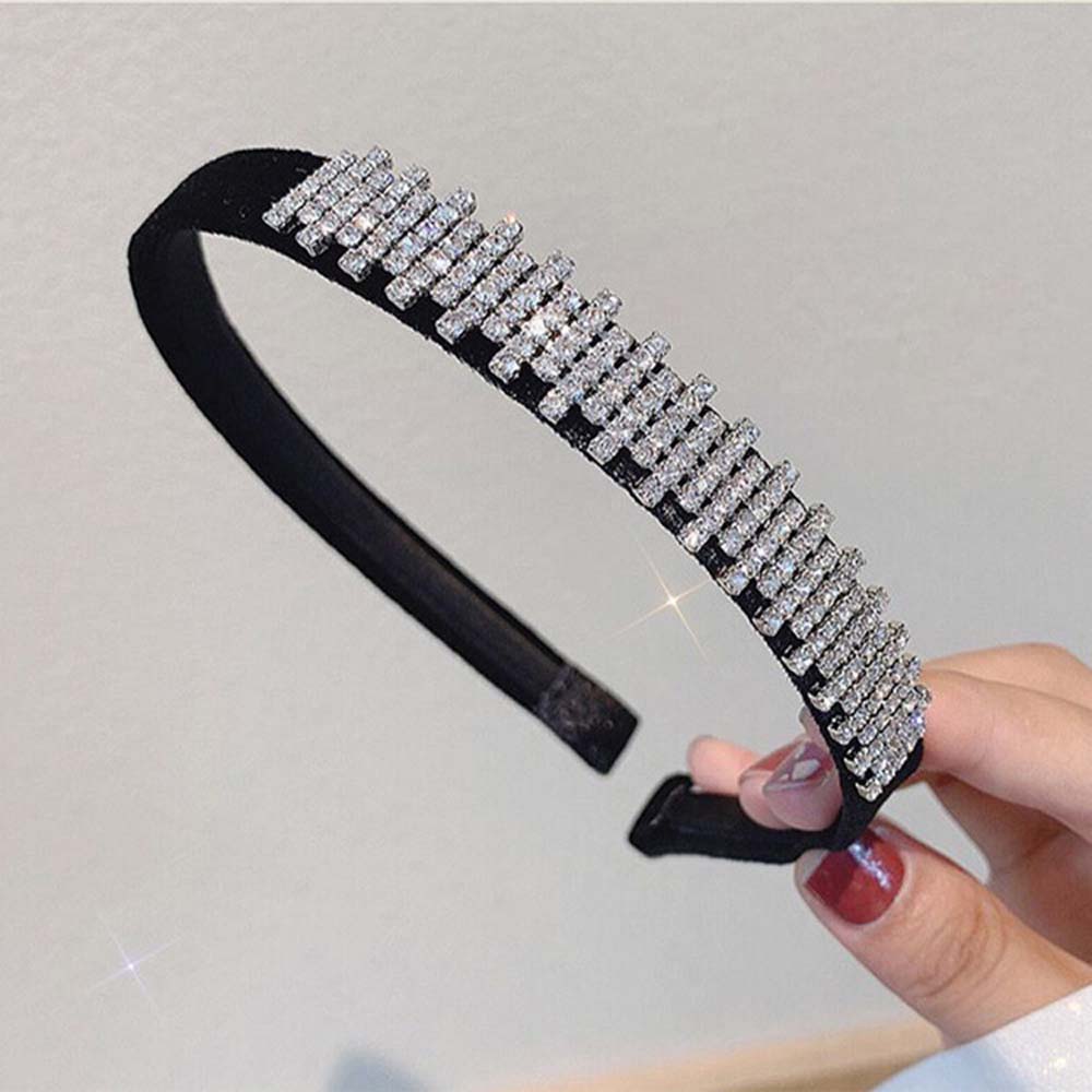 Băng đô cài tóc đính đá nữ tính