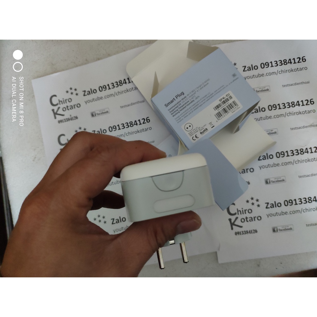 Công tắc Broadlink SP4L EU 16A tải 3500W điều khiển từ xa qua WIFI, 3G, 4G, 5G hỗ trợ trợ lý ảo bản quốc tế