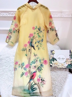 Vải may áo dài oganza taffa lụa cực tít