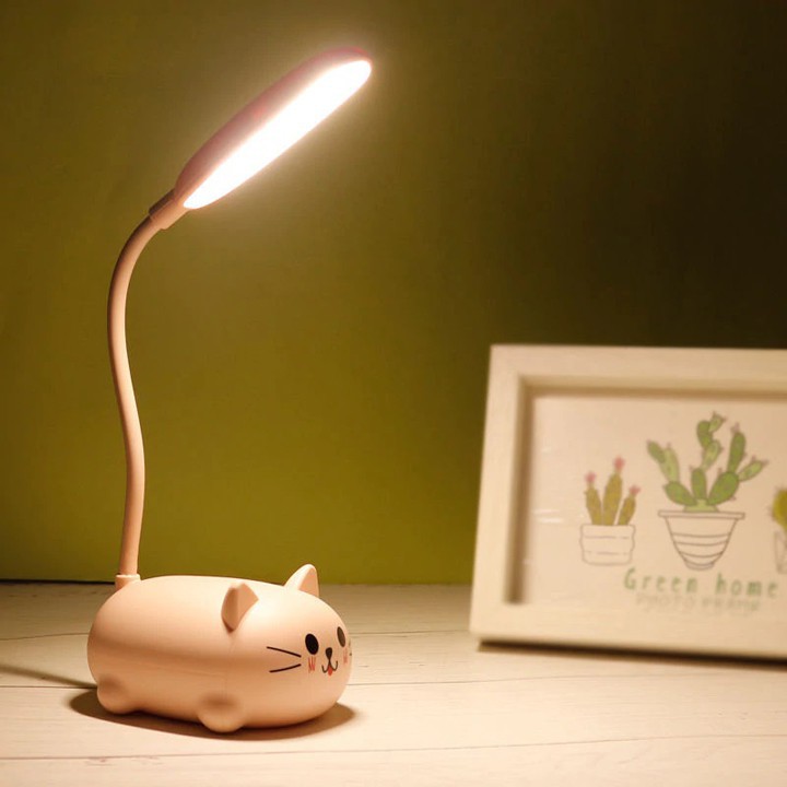 Đèn LED để bàn đèn học cho bé hình thú siêu cute  sạc pin tiện lợi (DLT06)