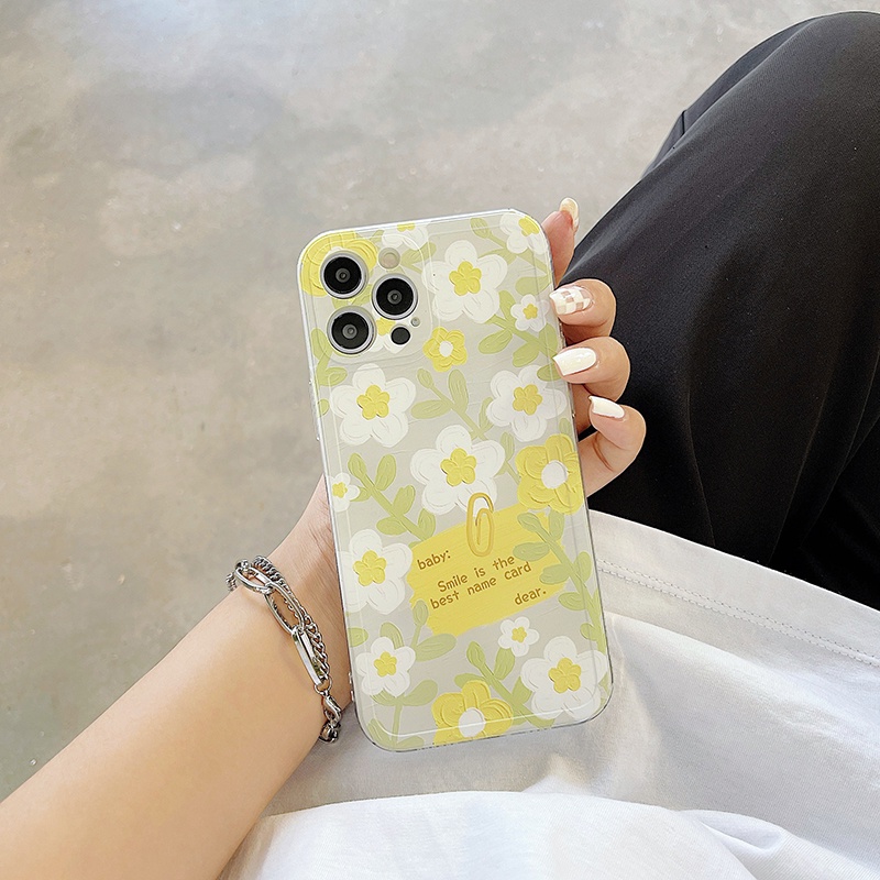 ốp iphone 11 Ốp điện thoại TPU in hình hoa cho iPhone 11 Pro Max X Xr Xs Max 7 8 Plus Se 2020 12 pro max 12 mini 13 pro max 13 mini