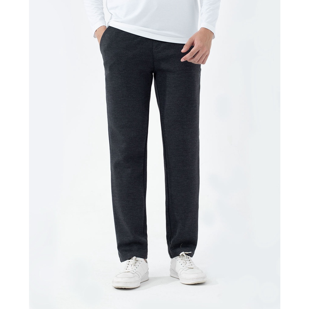 Quần Jogger nam quần thun dài thể thao Insidemen IPA003W1 dáng suông nhẹ cạp chun gấu suông chất cotton giữ ấm khi ở nhà