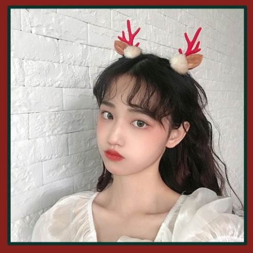 Siêu phẩm mùa noel, set 2 cái kẹp tóc sừng hươu xinh đẹp mùa noel, bộ đôi làm đẹp cho tóc, những món đồ vô tri