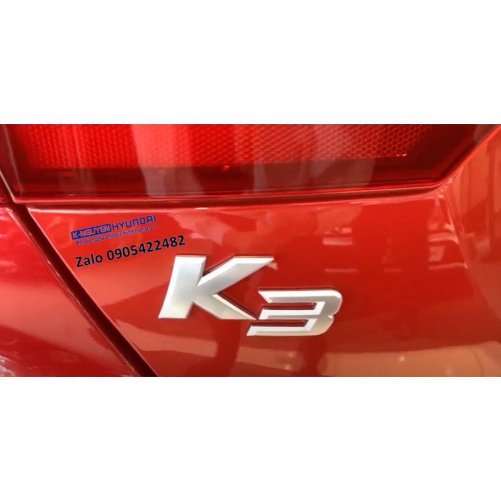 Logo chữ K3 xe Kia K3 đời mới 2022